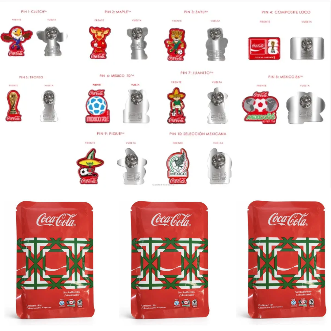 Pin Coca Cola Mundial 2026