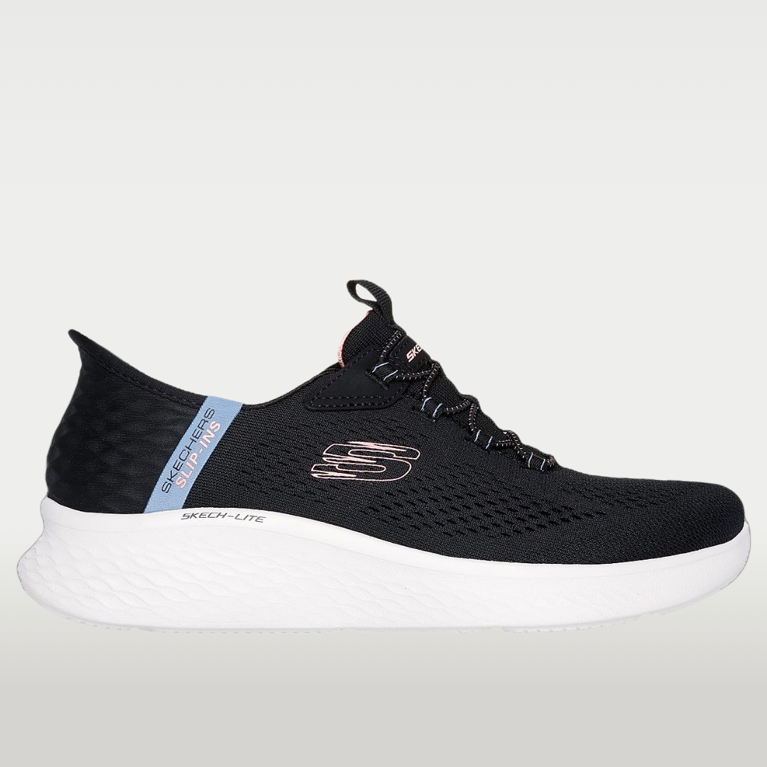 Tenis Skechers Slip-ins Sport /Blk/Wht/Pink/