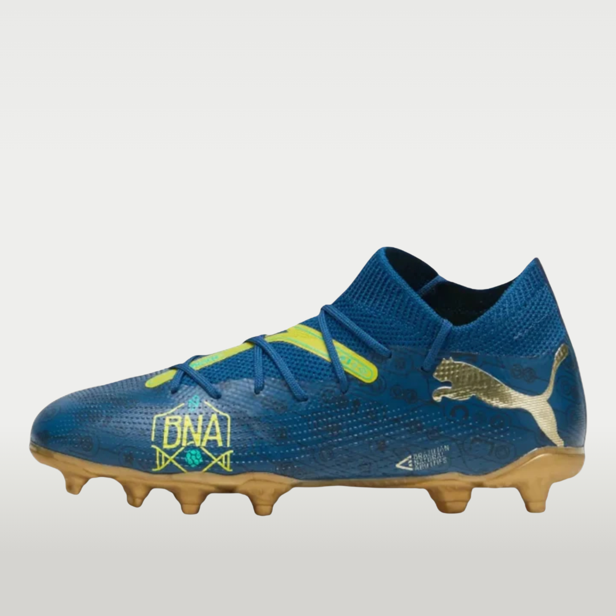 Tachon Puma Future 7 Match BNA FG/AG JR //Nvy/Yllw/Gld/
