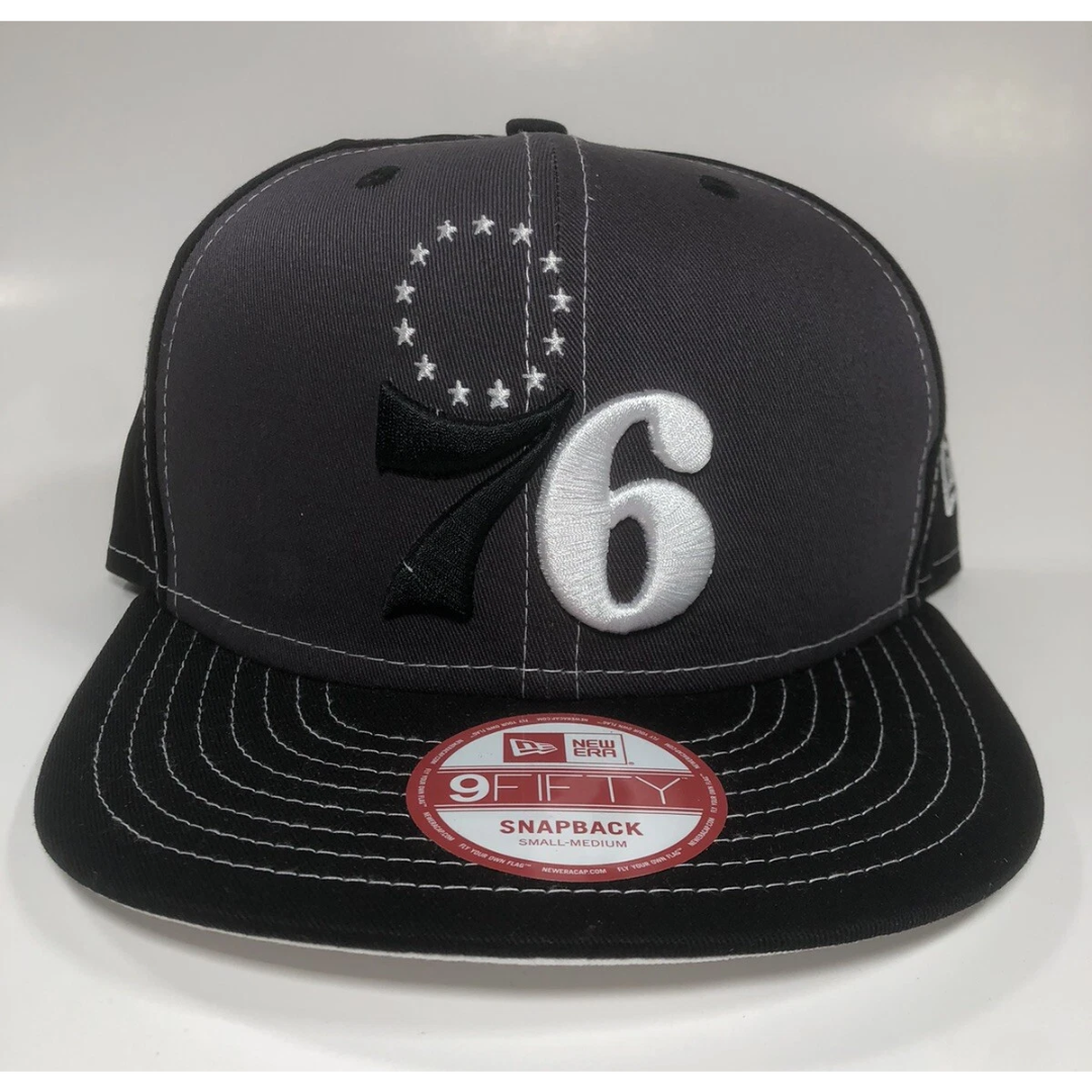 Gorra New Era Philadelphia 76ers Fitted /blck/gry/