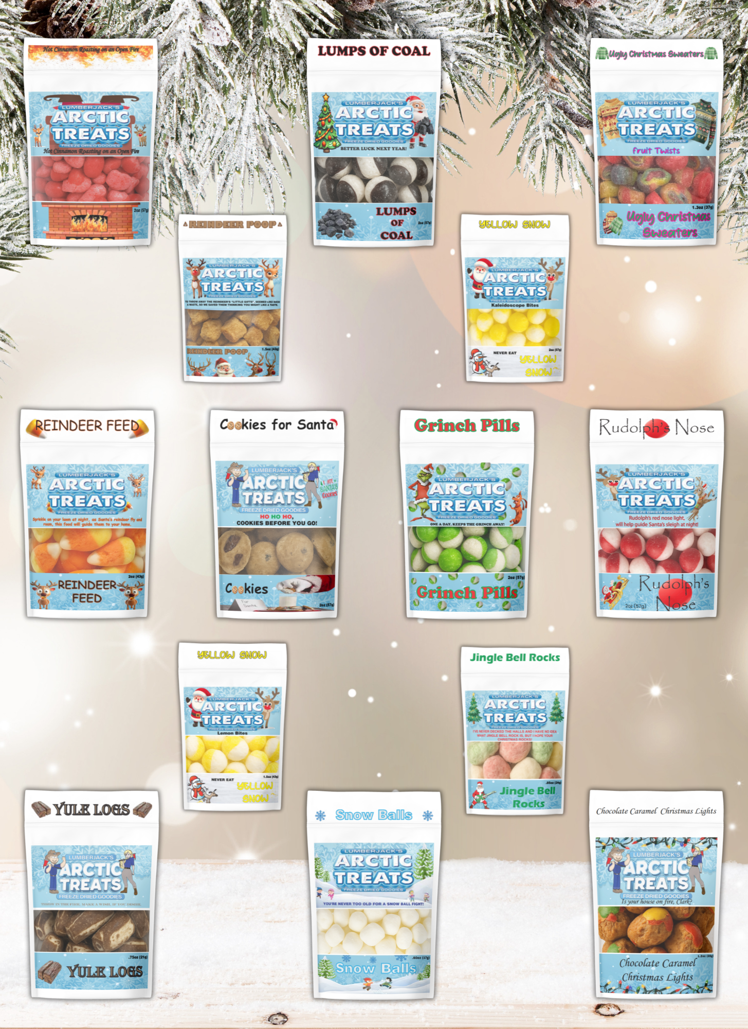 Christmas Variety 6 Pack +BONUS BAG