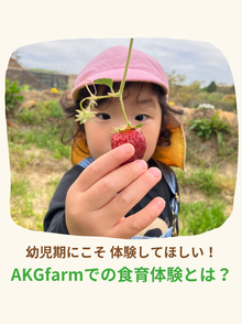AKGfarmでの食育体験とは？