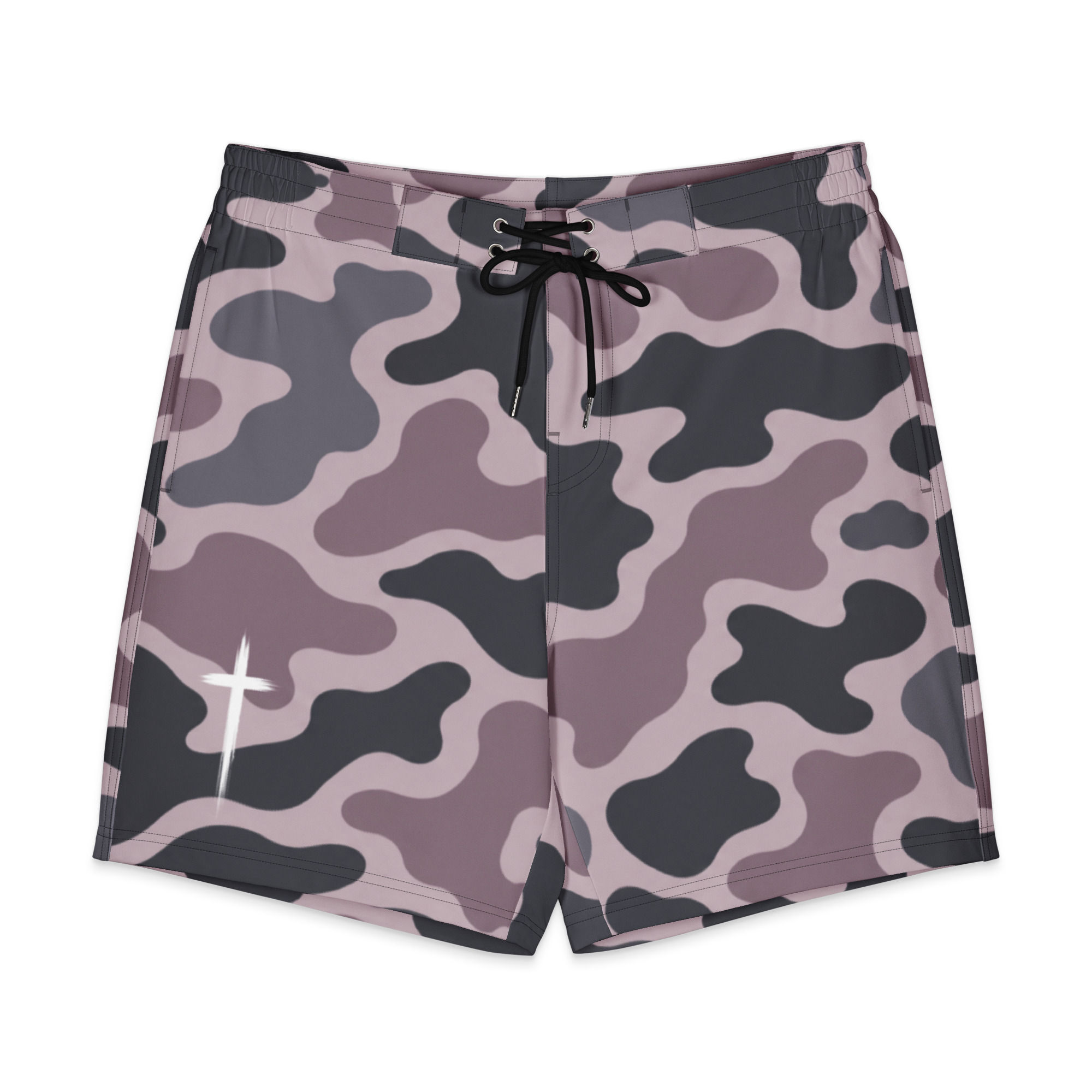 GloryB Frog Skin Camo Cross Board Shorts
