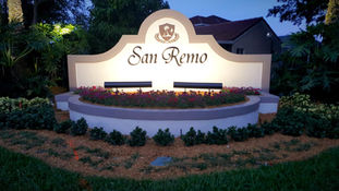San Remo subdivision sign