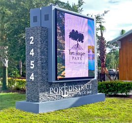The Port District or Port St. Lucie Custom Sign, Digitaboard Signage