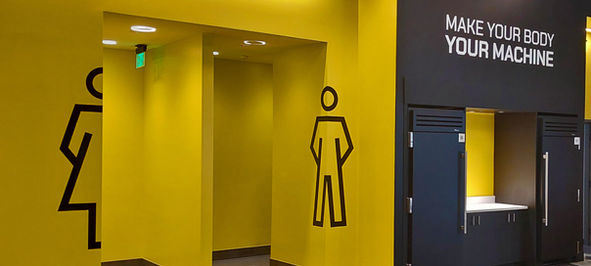 TRX WALL SIGN, interior signage, office signage, gym signage, vinyl signage