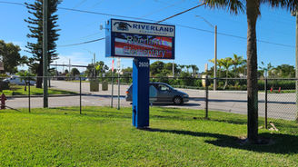 Riverland Pylon Middle School Sign