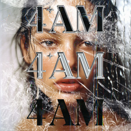 close up woman with 4AM skincare logo