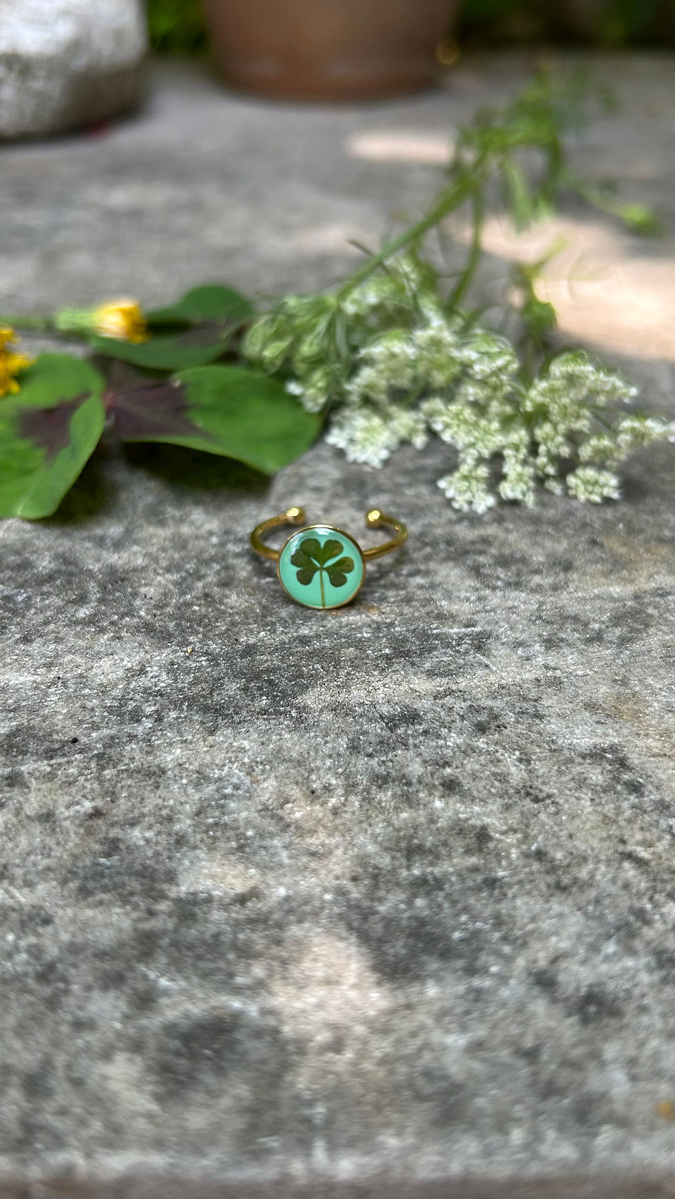 Anello con Trifoglio
