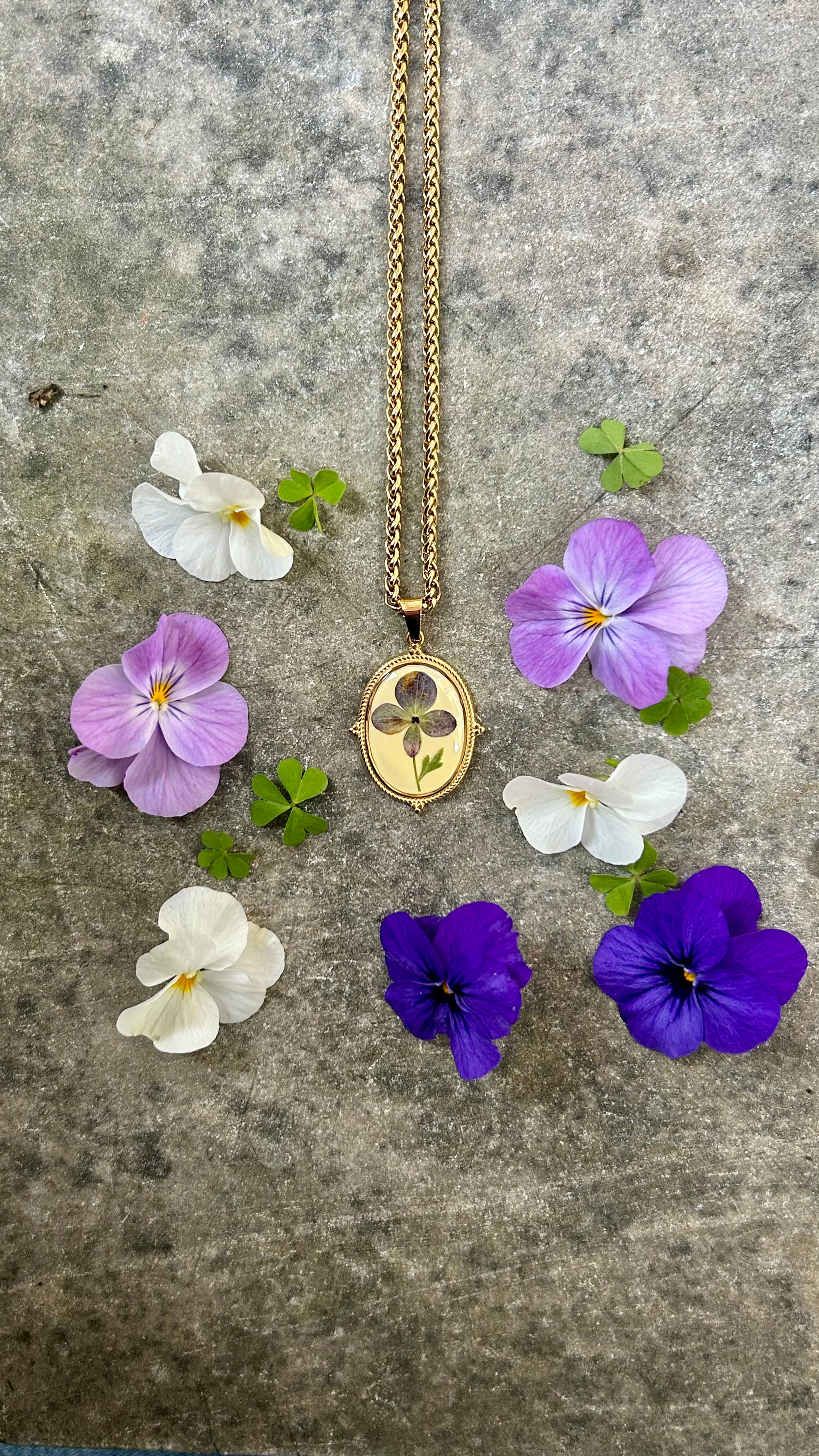 Collana con Ortensia