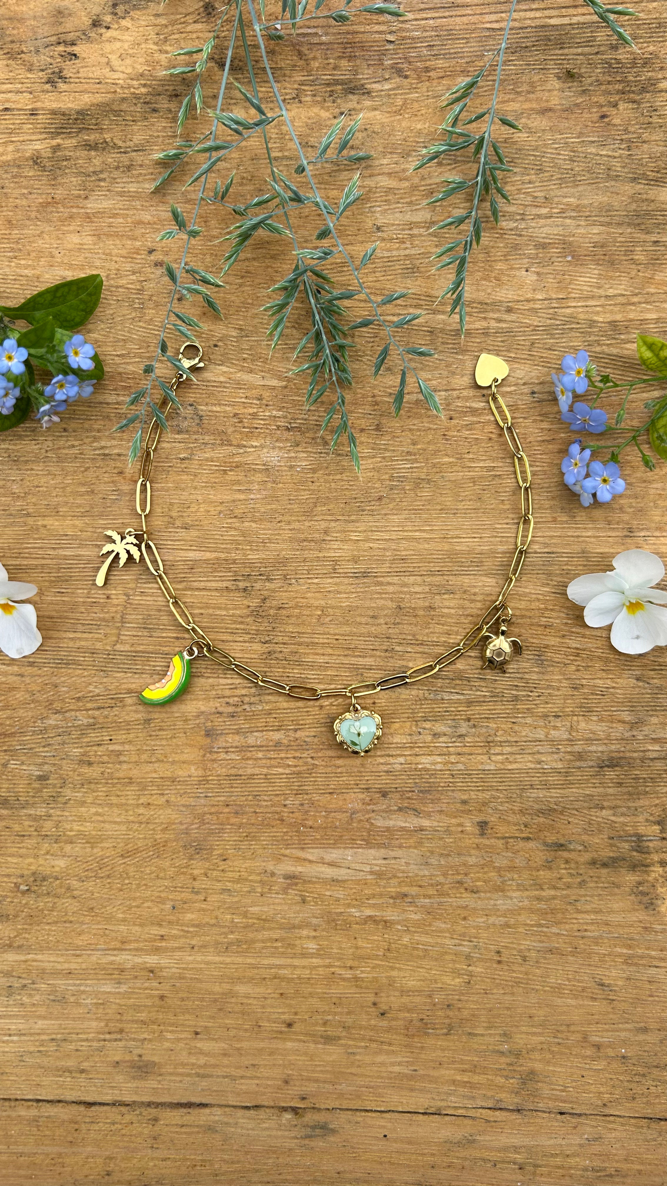 Bracciale charms Carota selvatica