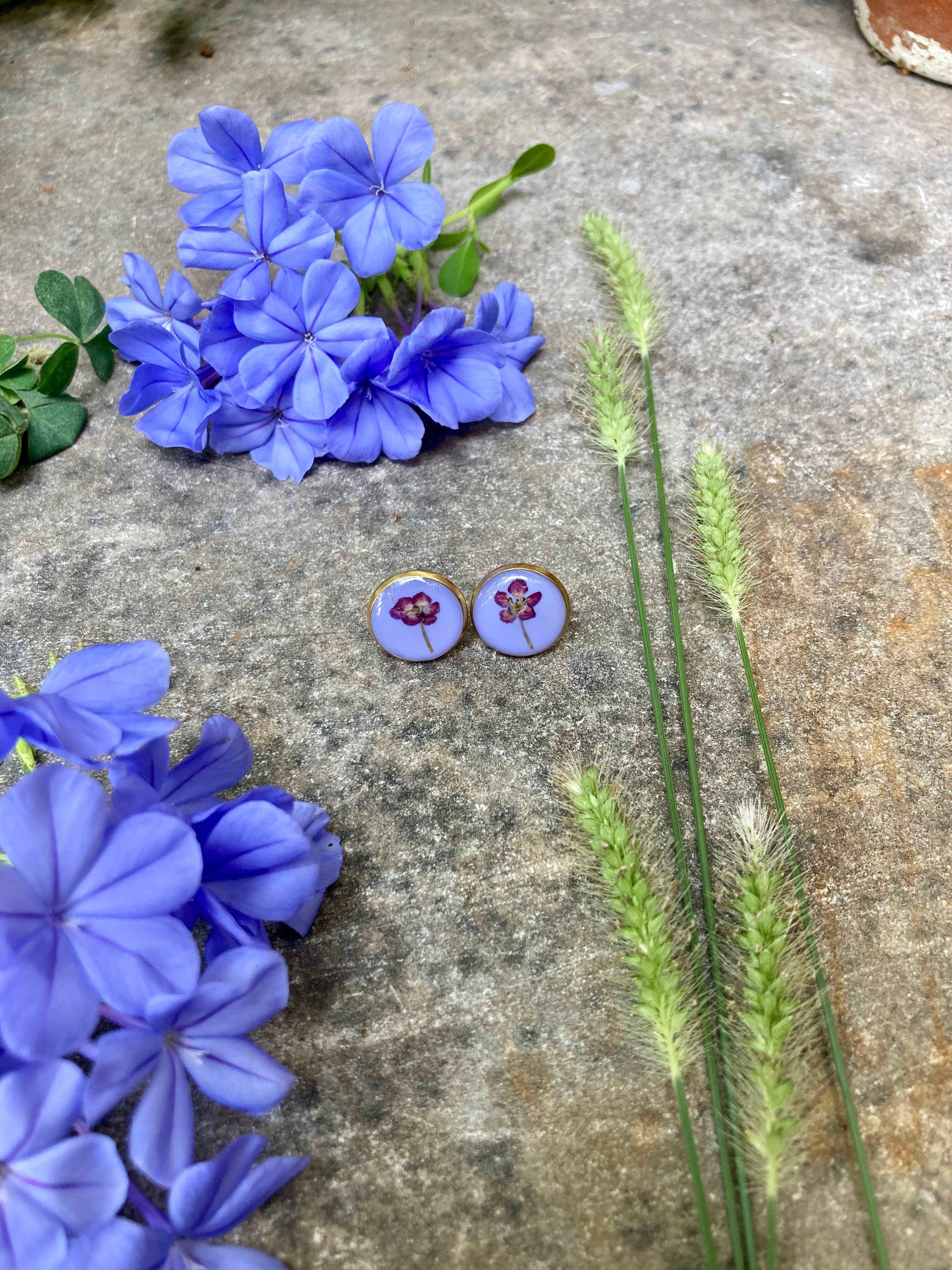 Orecchini con Lobularia