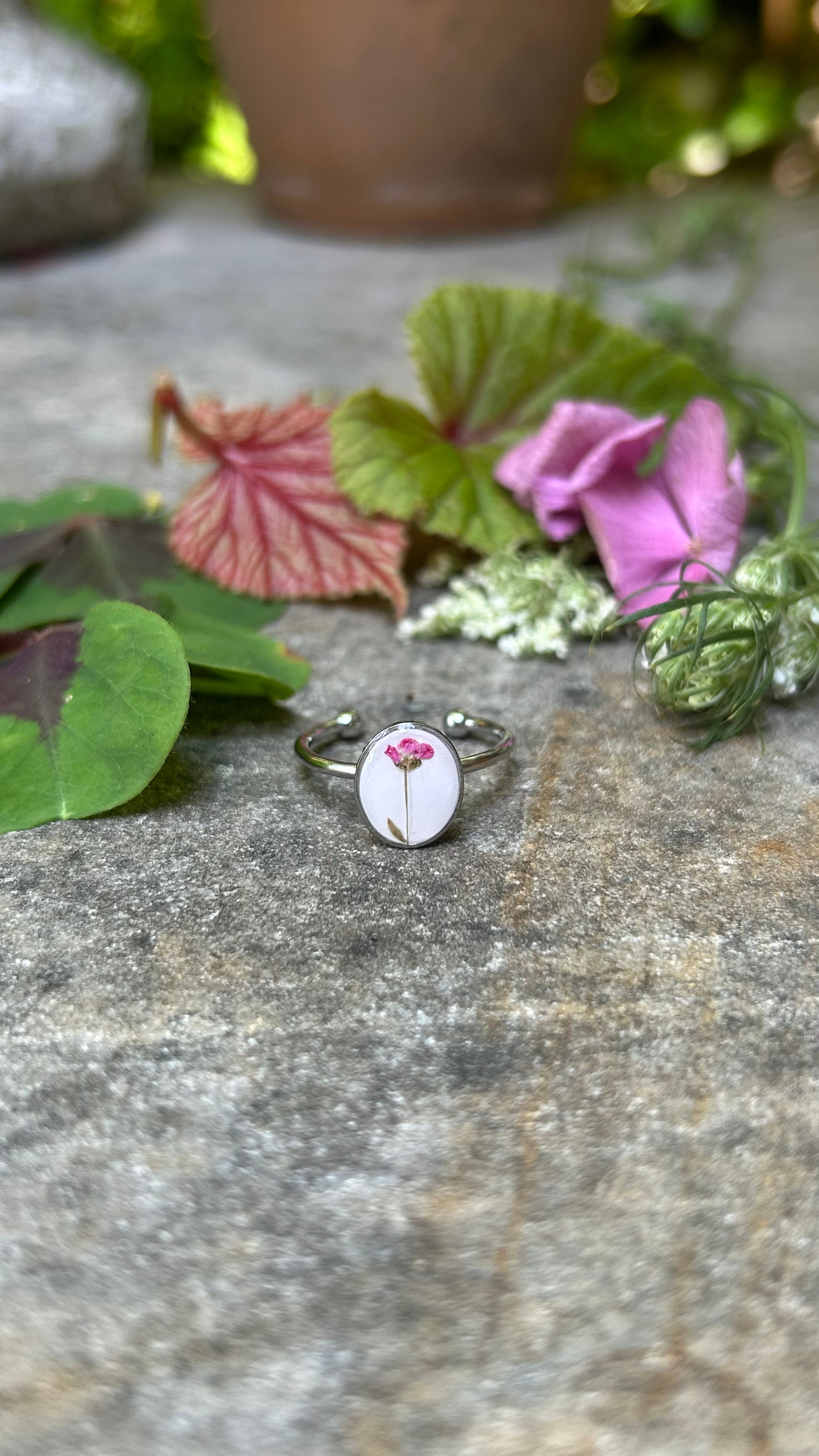 Anello con Lobularia