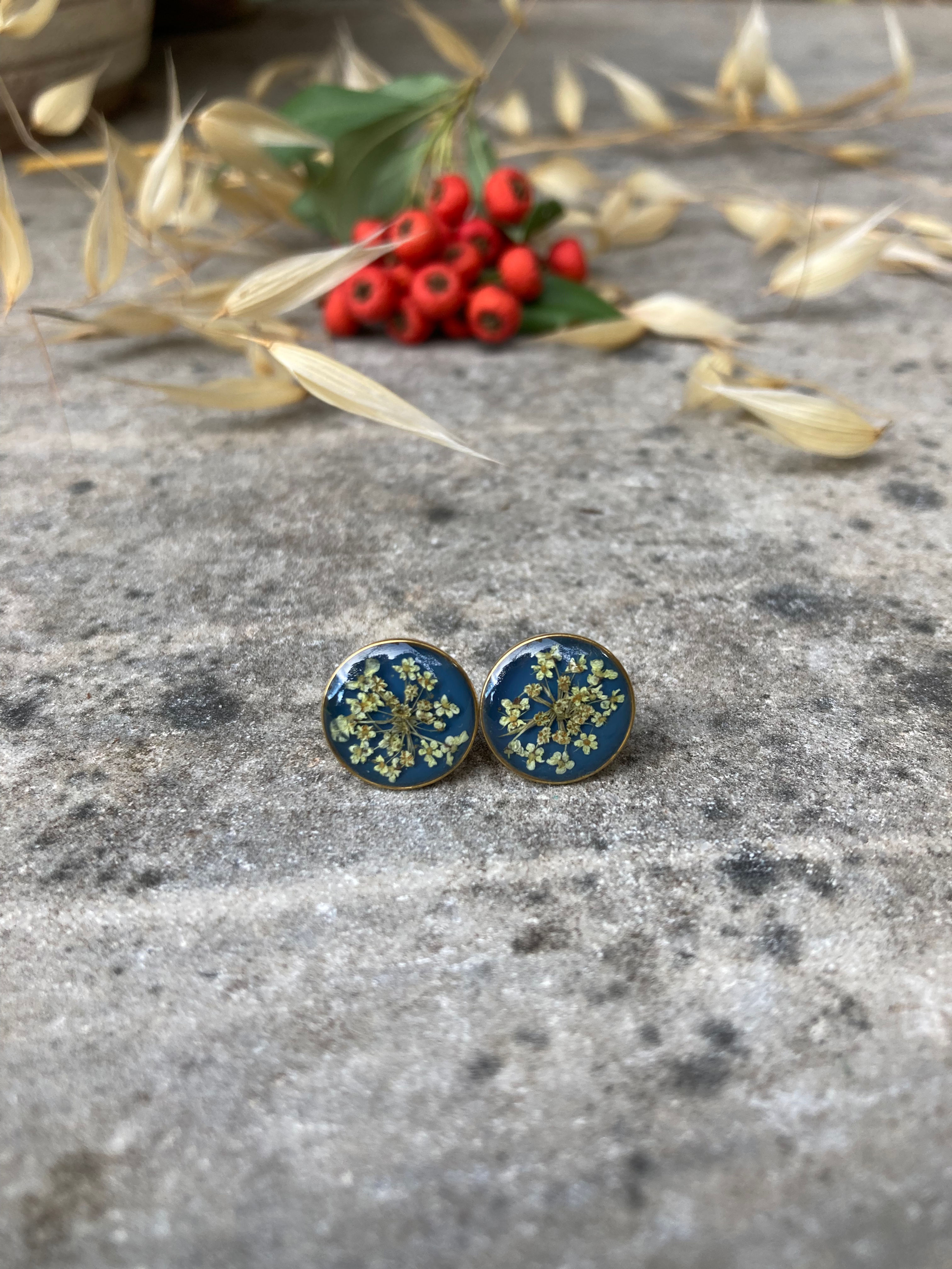 Orecchini con Carota selvatica