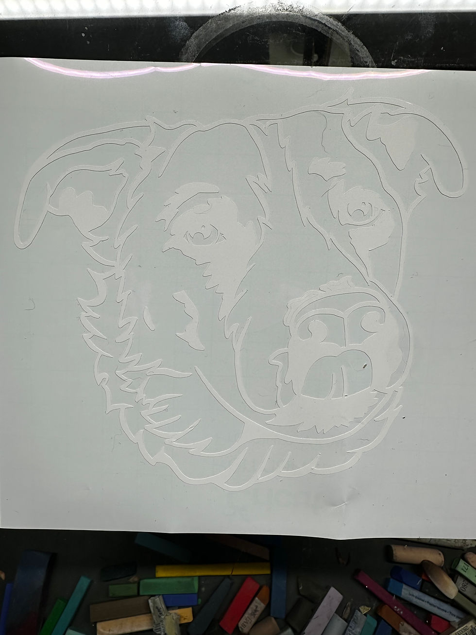 Thumbnail: Custom Pet Portrait Vinyl Decals