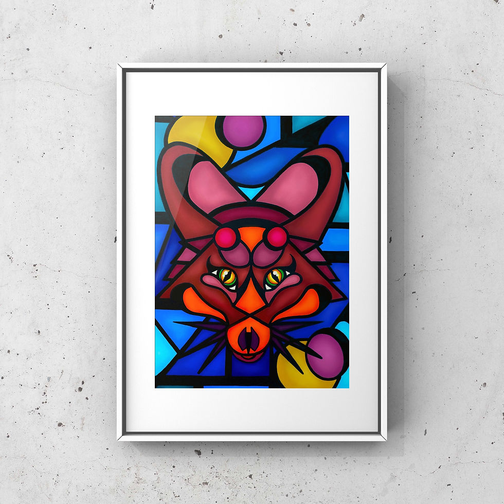 "Fire Fox" Giclee Fine Art Print 8x10