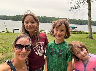 Becca and Kids Garden Island.JPG