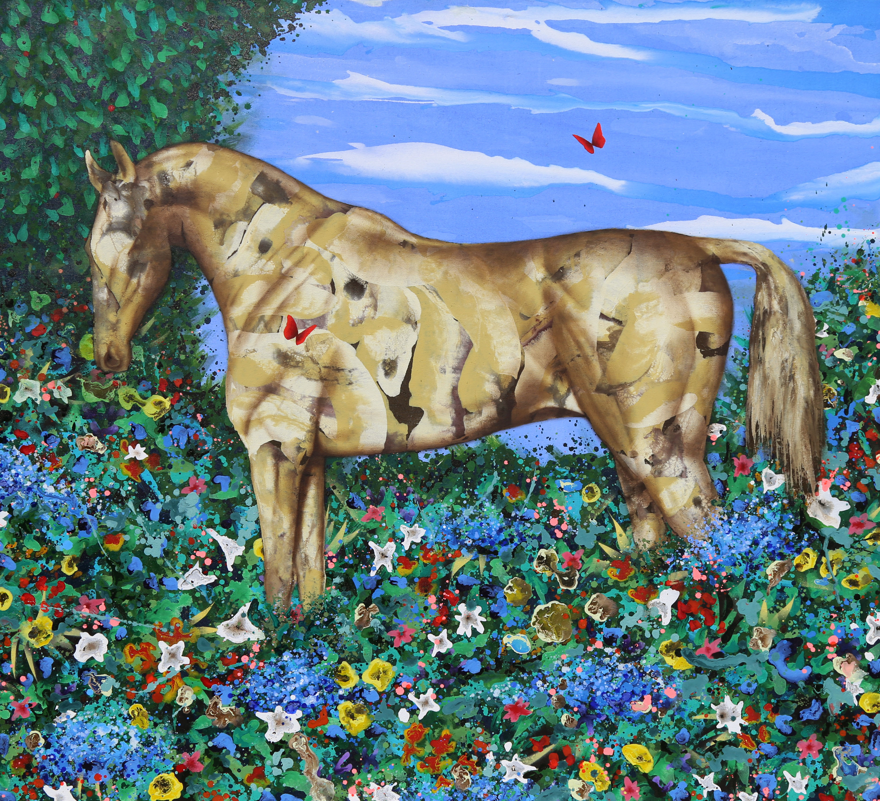 Caballo en el Jardin