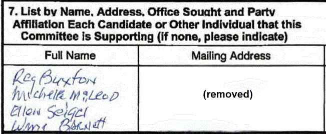 Candidates supporting statement for EN w