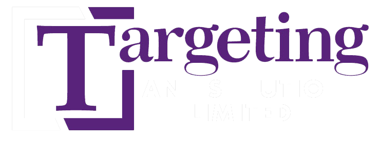 Targeting and Solutions reverse logo
