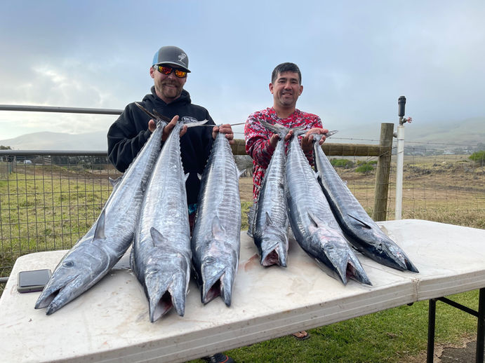 Wahoo caught Big island Hawaii good day fishing