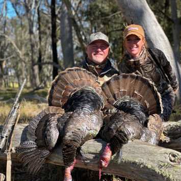 Family turkey hunt double in Hawaii big island