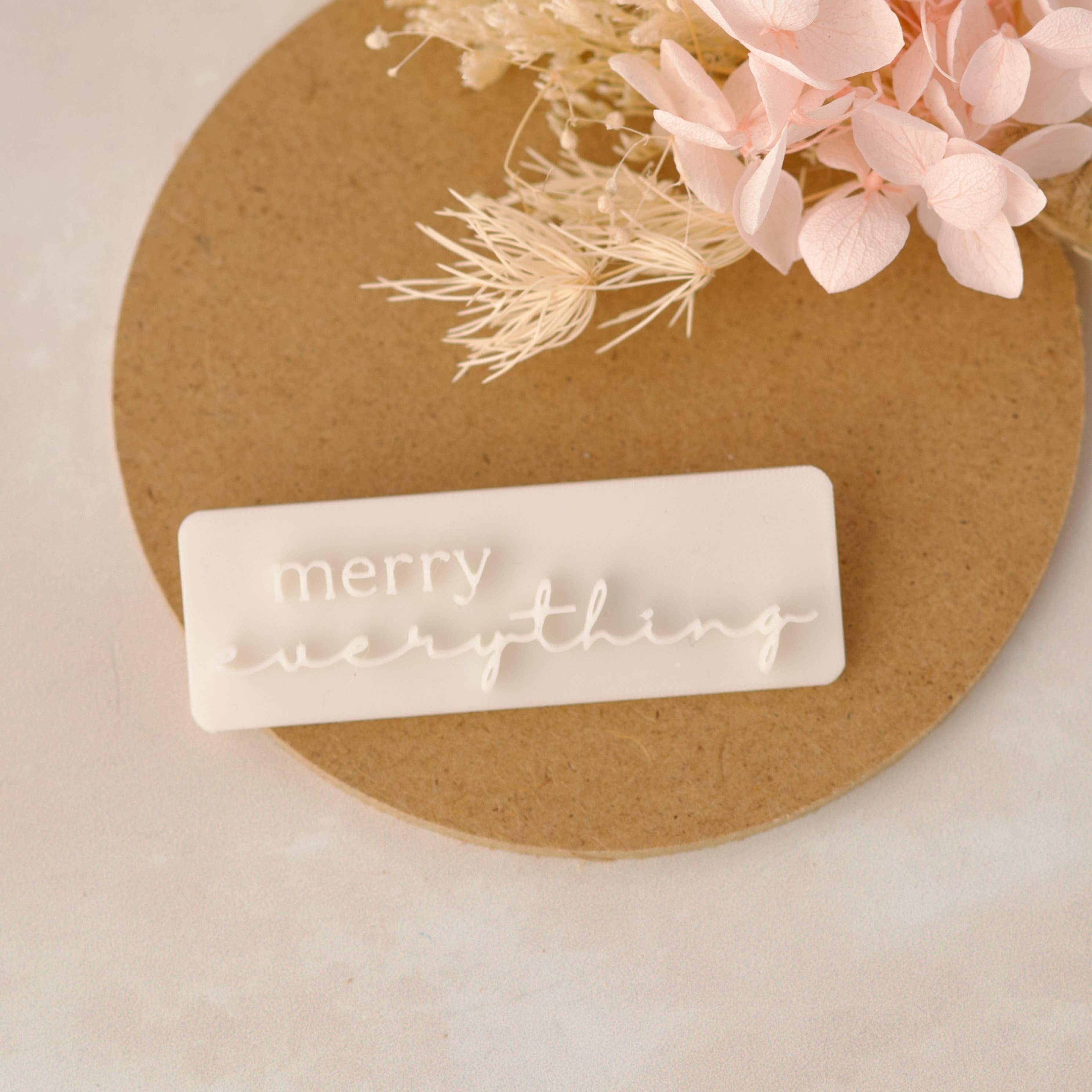 Merry Everything (Style 2) Christmas Cookie Stamp