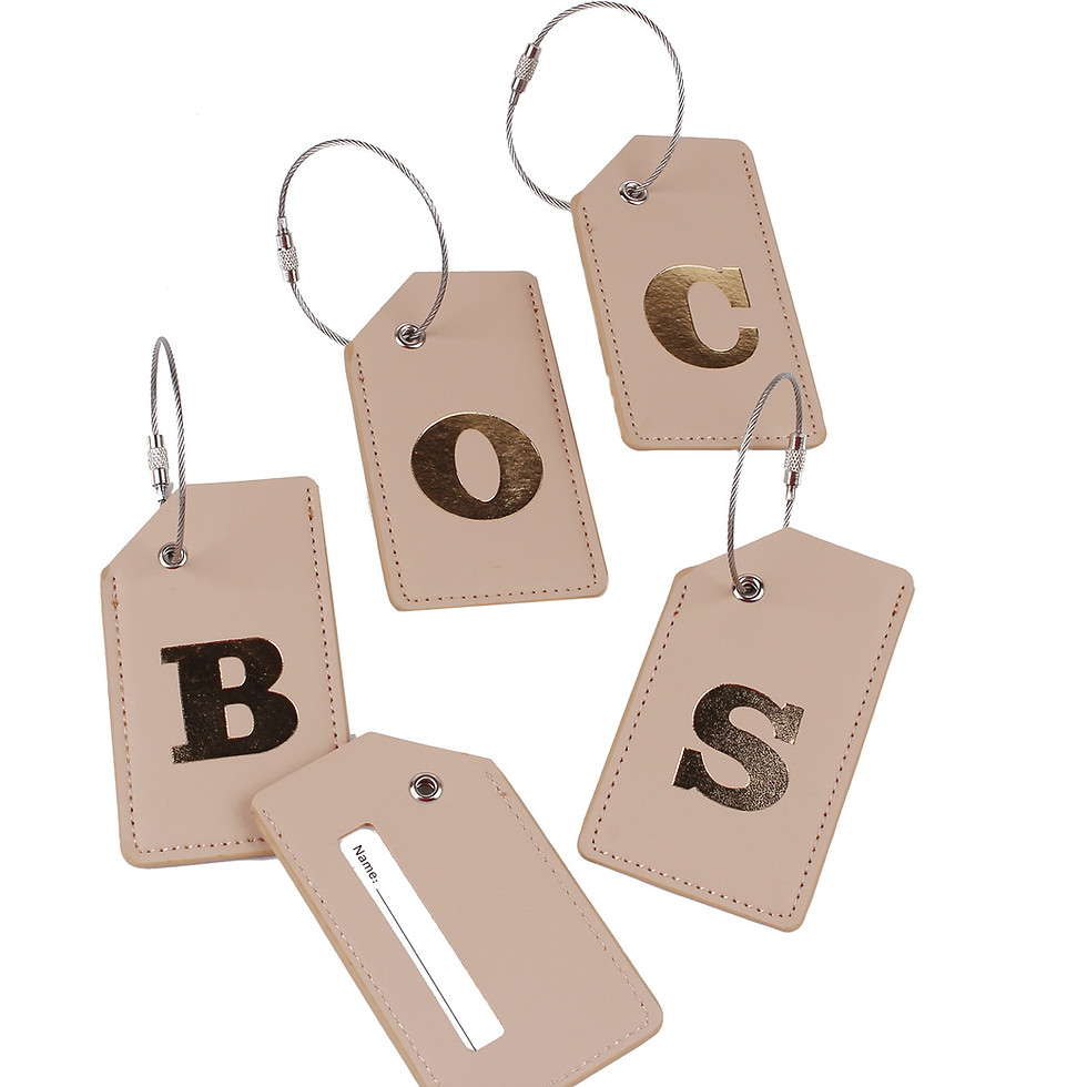 Thumbnail: 2024 New Steel Wire Luggage Tag PU Luggage Label 26