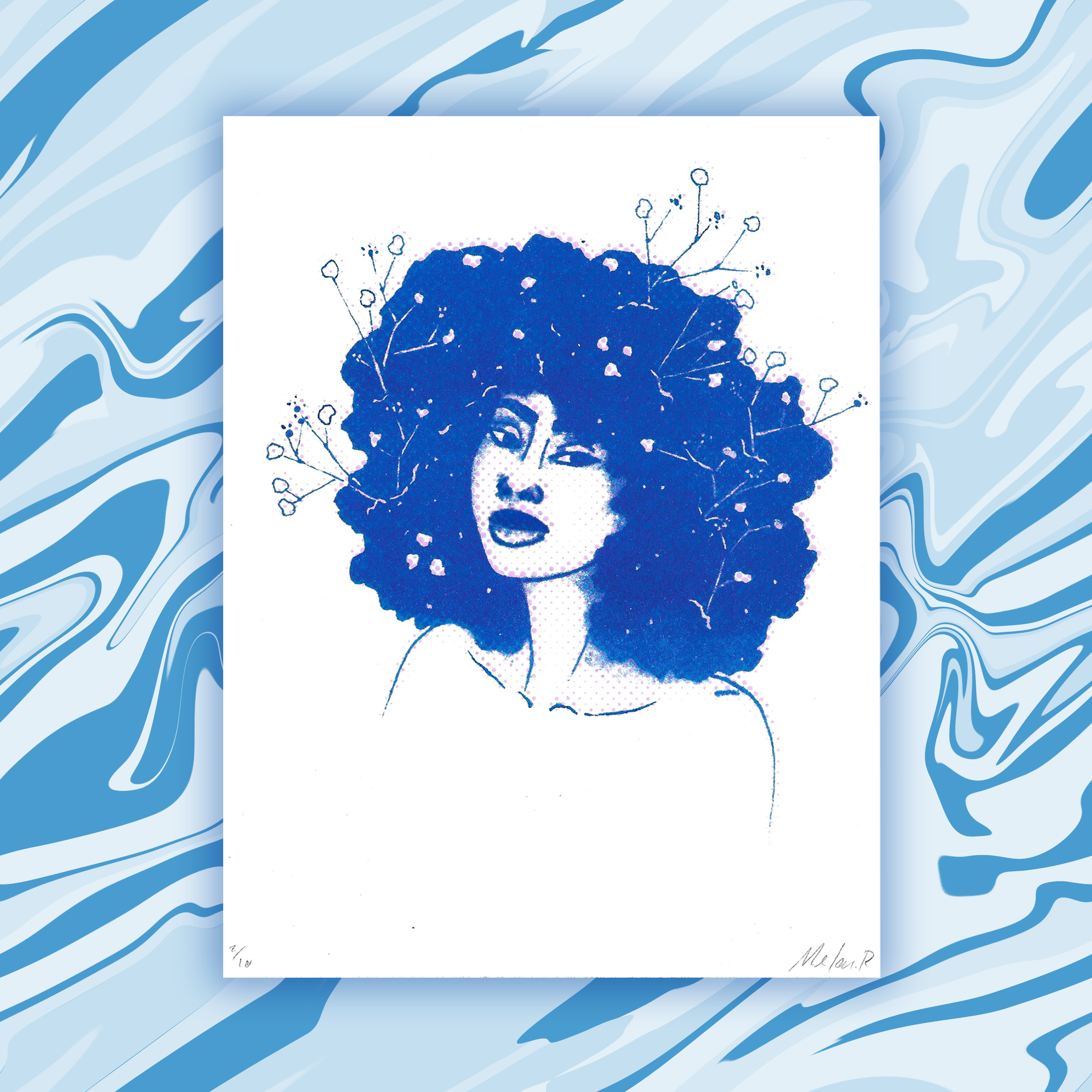 A5 Riso Flower Girl - Baby's Breath