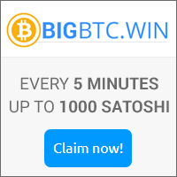 Faucet bigbtcwin reclama entre 5 y 200 satoshis cada 5 minutos, big btc win, faucet, bits for clicks, bitcoins, ads, pay to click, bitcoin por internet, ganar bitcoins, referidos, satoshis por clic, ver anuncios, ganancias bitcoin, loteria bitcoin, earn free bitcoin, bitcoins gratis