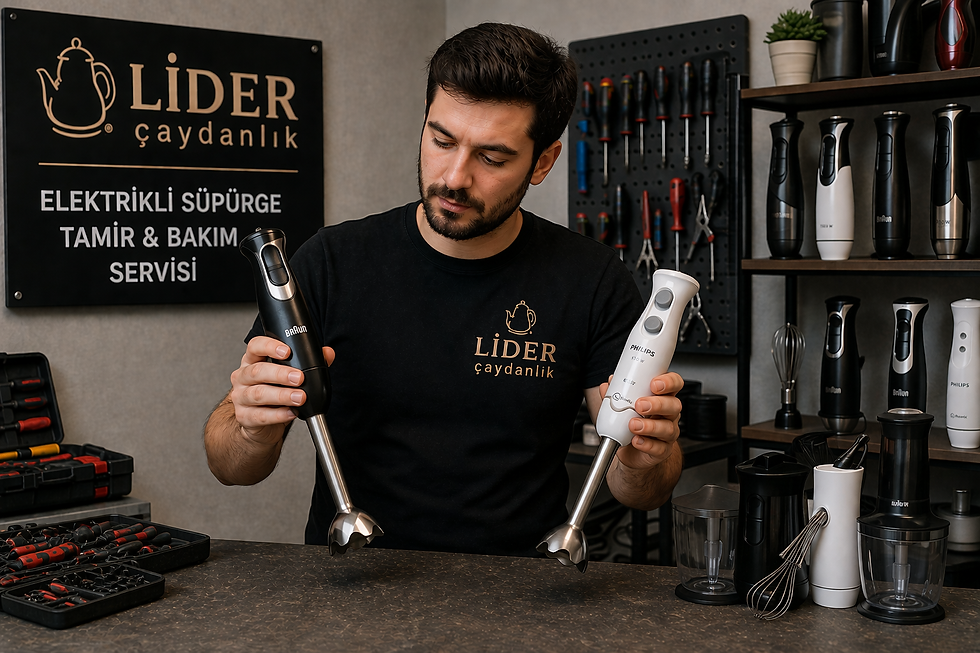 Blender tamiri sonrası mutlu müşteri