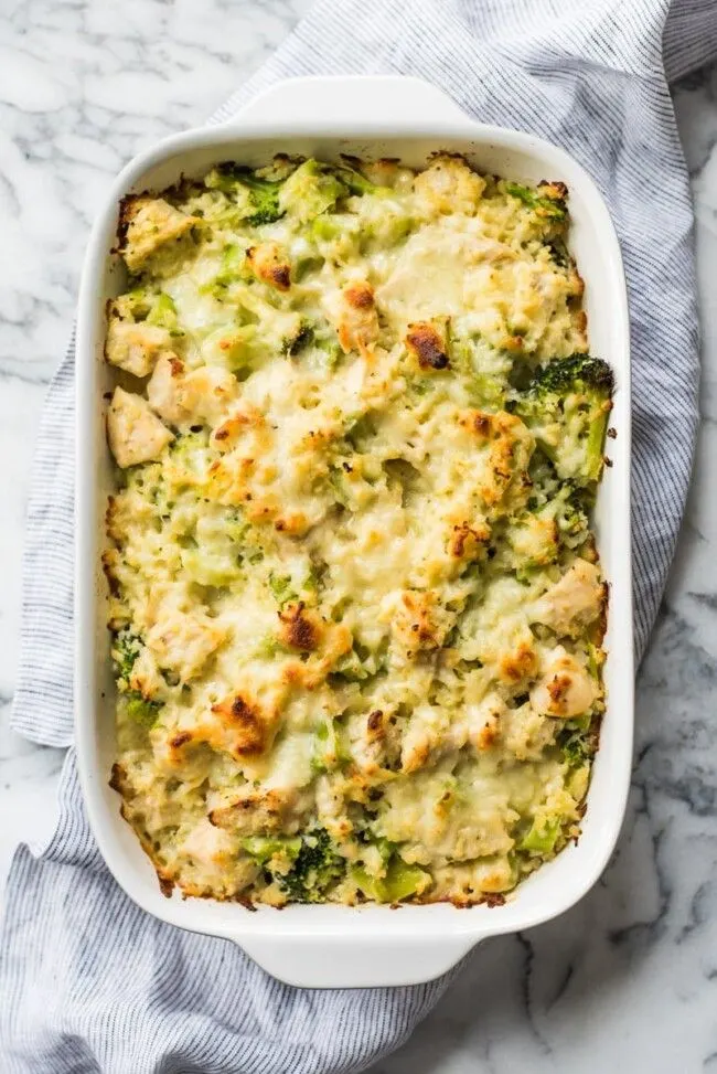 Chicken brocolli cauliflower casserole