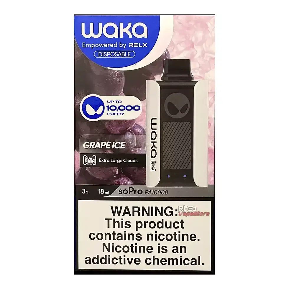 Miniatura: Cigarro eléctrico (vape) Waka de sabores