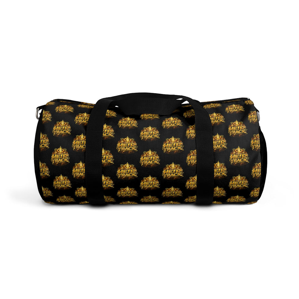 Thumbnail: HEIR Track Luxury Black & Gold Weekend Bag - Black