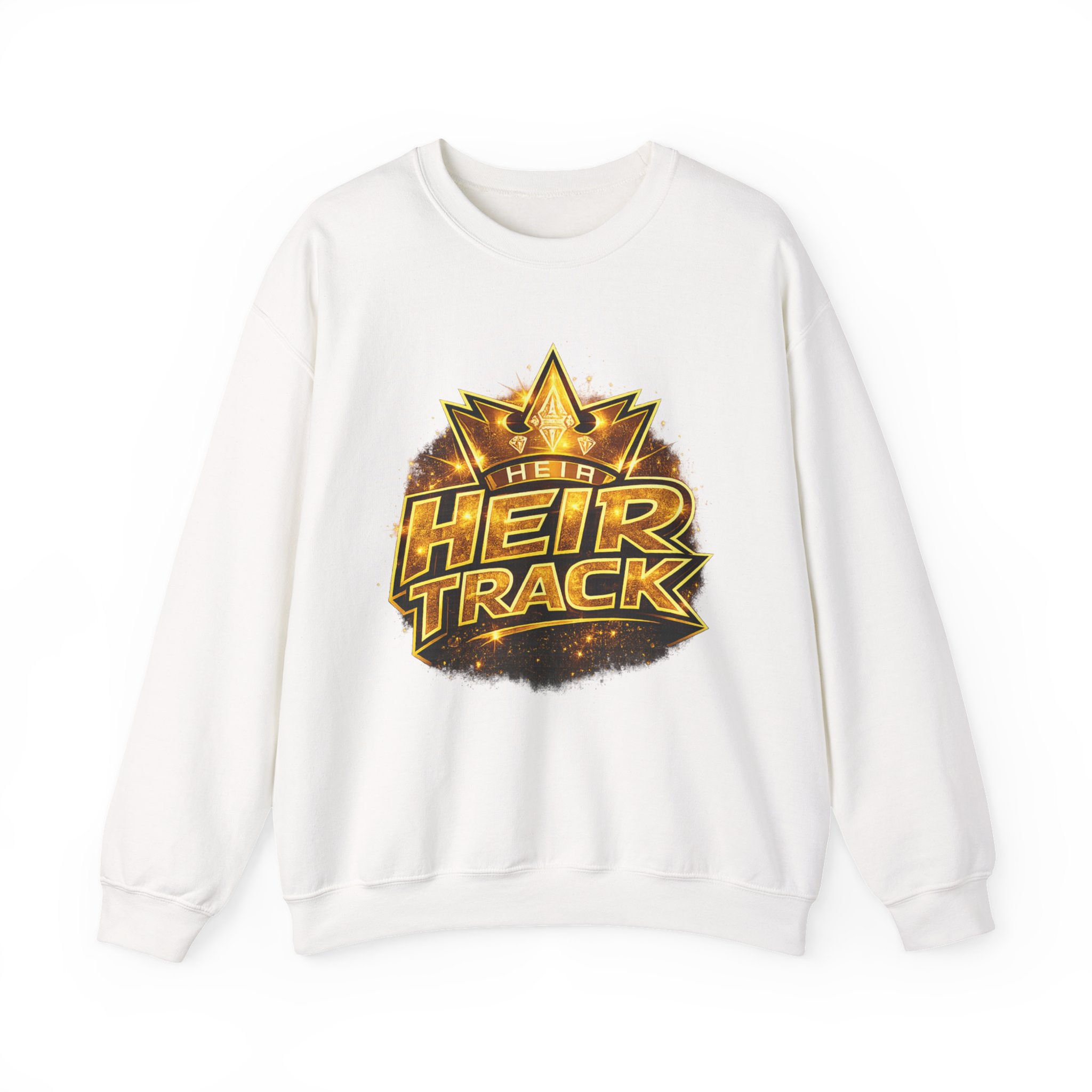 HEIR Track Crewneck Sweatshirt - White