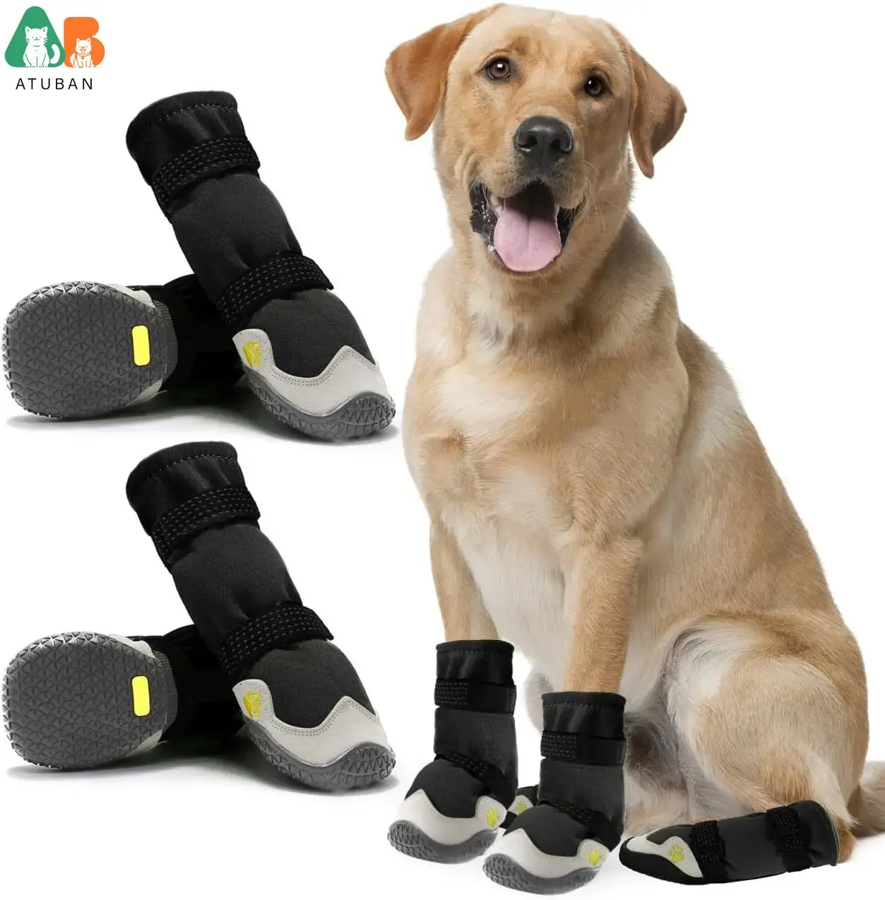 Anti-Slip Dog Boots & Paw Protectors