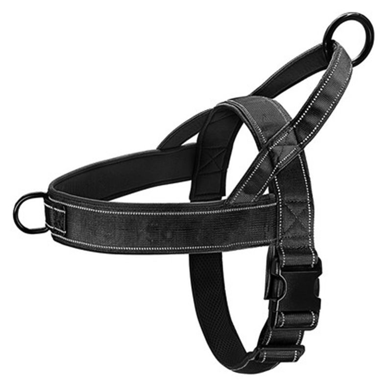 Thumbnail: Tactical Anti-Pull Dog Harness - 1000D Nylon Adjustable for Large Dogs, Outdoor 
