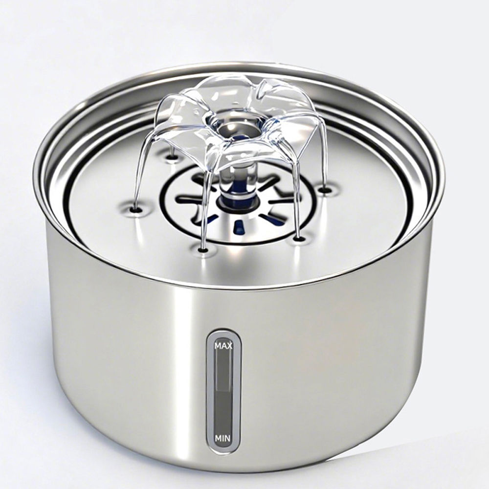 Stainless Steel Pet Water Fountain Cat Automatic USB Electric