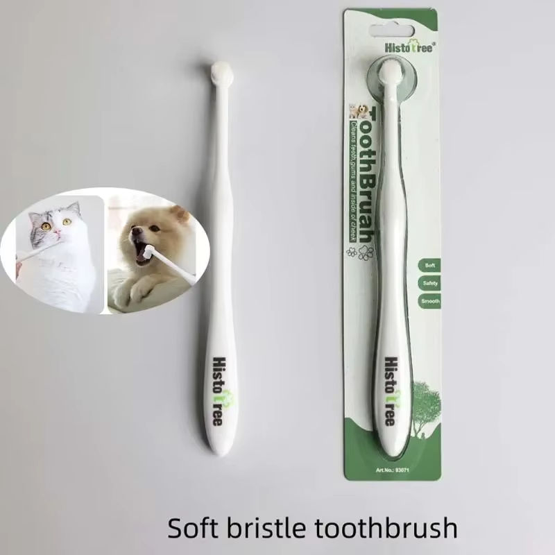 Round Head Pet Toothbrush Remove Bad Breath Tartar Teeth Care