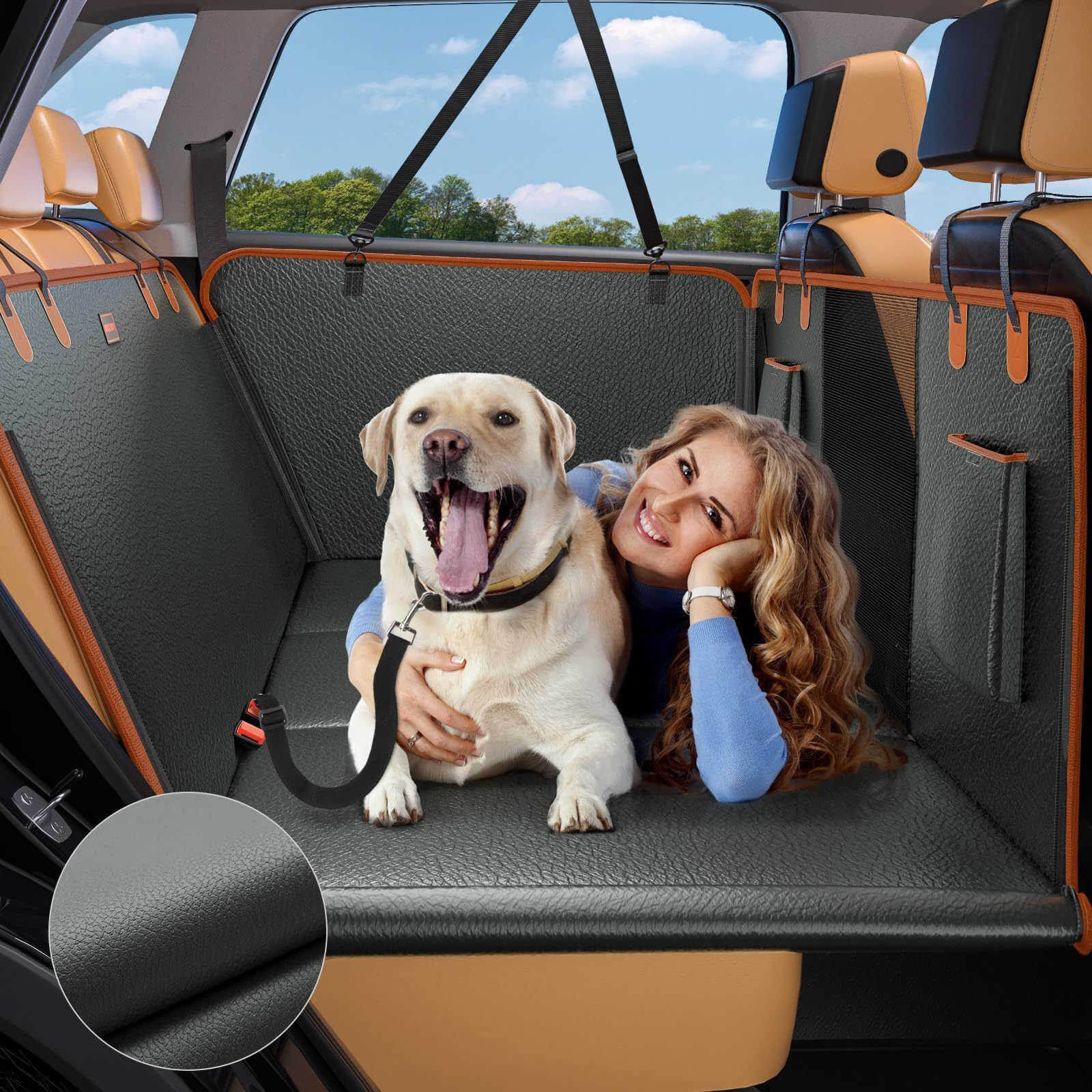 Car Rear Seat Pet Mat, Dog Anti-Dirty Mat