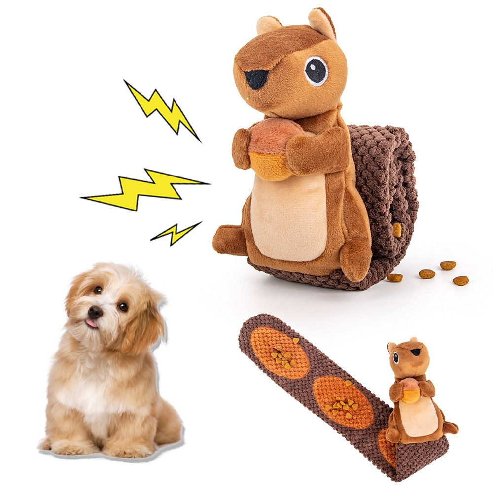 New Arrive Interactive Treat Dispenser Dog Toys Durable Squirrels