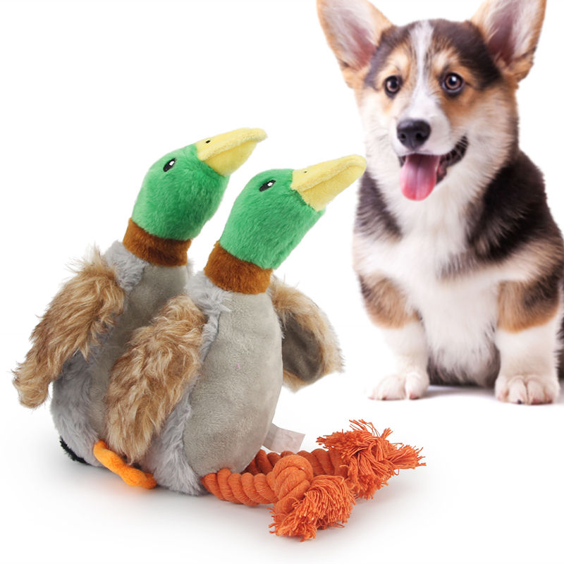 Cute Plush Duck Sound Pet Toy