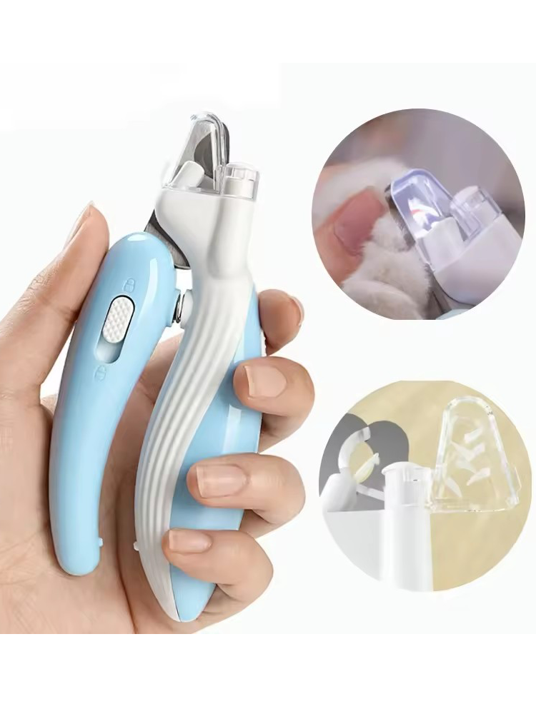 Pet Nail Clippers Dog Cat Nail Trimmer Labor-Saving Pet Claw Grooming Scissors