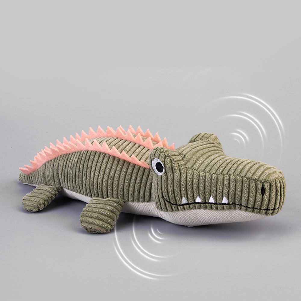 Realistic Crocodile Plush Dog Toy