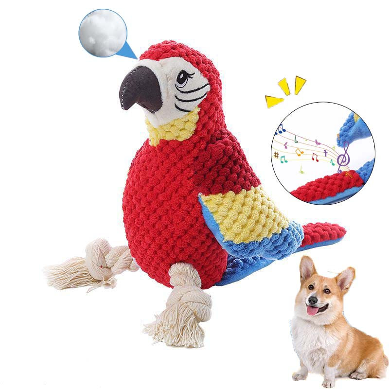 Parrot Dog Toy