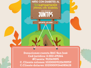 Patrocinio al cuarto campamento de niños y adolescentes con diabetes 2017.