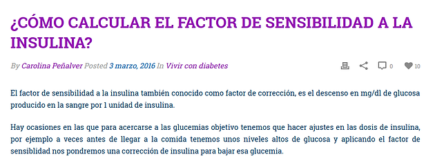 calculadora de insulina de glucosa en sangre para diabetes