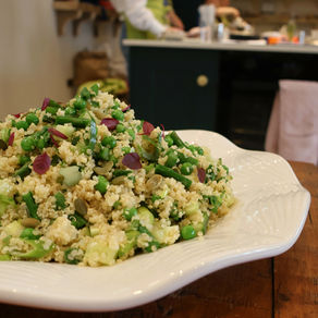 Spring Green Quinoa Salad with Lemon and Herbs