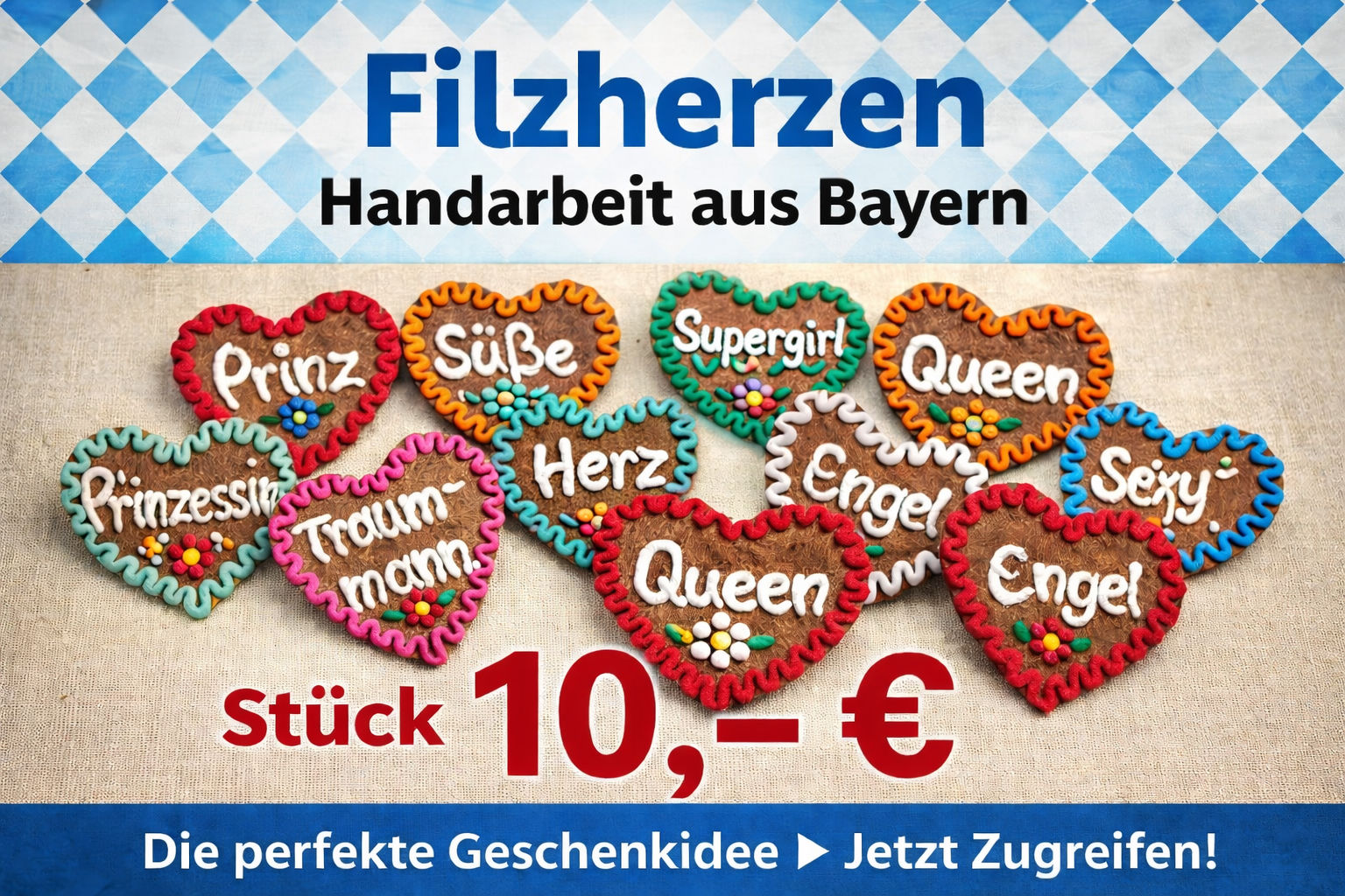 Filzherzen