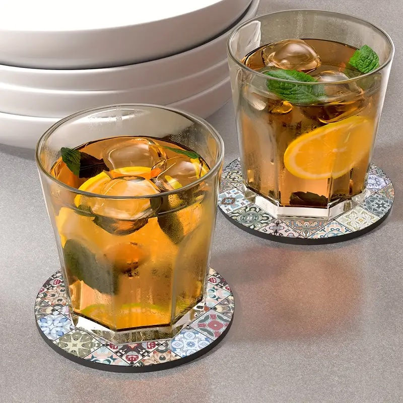 Thumbnail: Vintage coasters 6pk (dark)